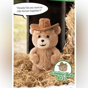🤠Pop Mart Ted2 Teddy Bear Action Plush Pendant Cowboy Bear